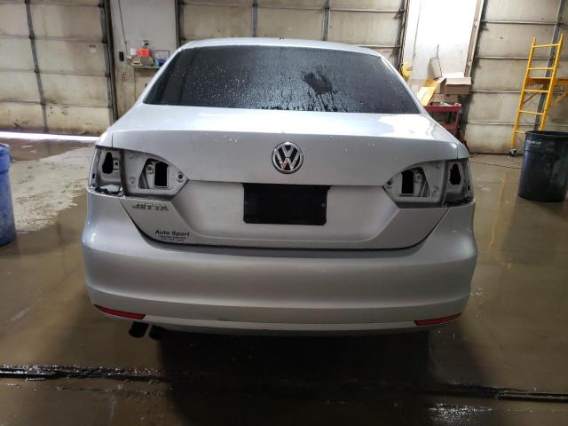 3VW2K7AJ8DM355341 - 2013 VOLKSWAGEN JETTA BASE Արծաթագույն լուսանկար 6