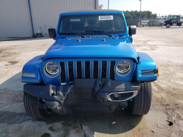 1C4JJXP62MW871893 - 2021 JEEP WRANGLER U SAHARA 4XE BLUE photo 5