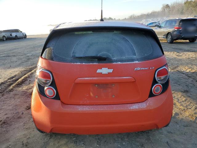 1G1JC6SH7D4105224 - 2013 CHEVROLET SONIC LT ORANGE photo 6