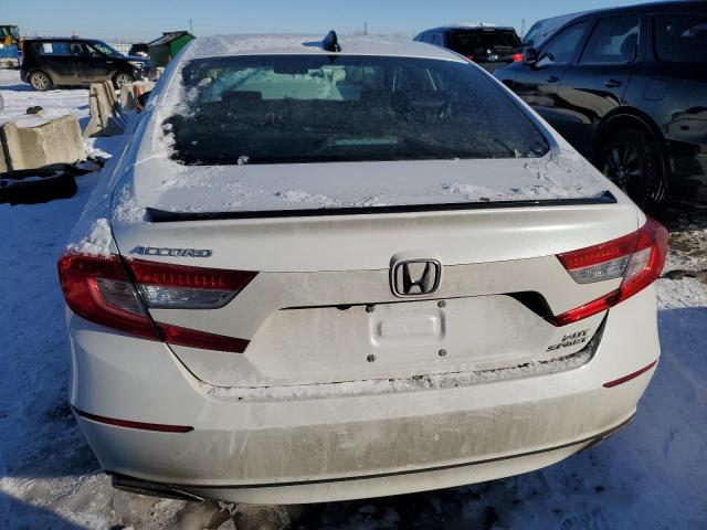 1HGCV2F37MA033770 - 2021 HONDA ACCORD SPORT WHITE photo 6