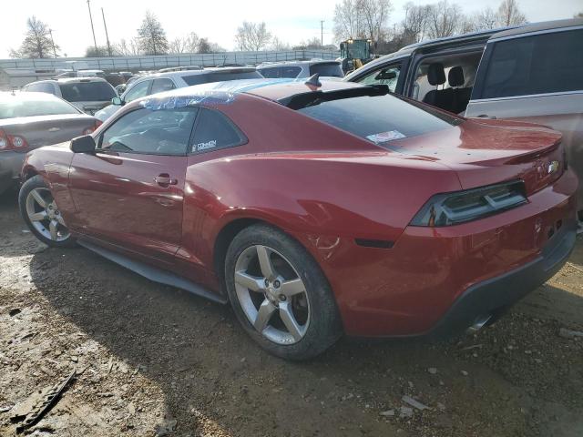 2G1FC1E30E9149895 - 2014 CHEVROLET CAMARO LT RED photo 2