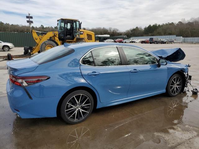 4T1G11AK0PU117626 - 2023 TOYOTA CAMRY SE NIGHT SHADE BLUE photo 3