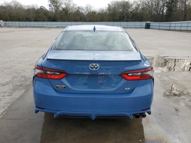 4T1G11AK0PU117626 - 2023 TOYOTA CAMRY SE NIGHT SHADE BLUE photo 6