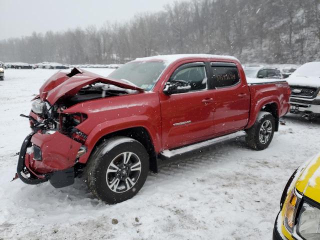 5TFCZ5AN2JX139517 - 2018 TOYOTA TACOMA DOUBLE CAB RED photo 1