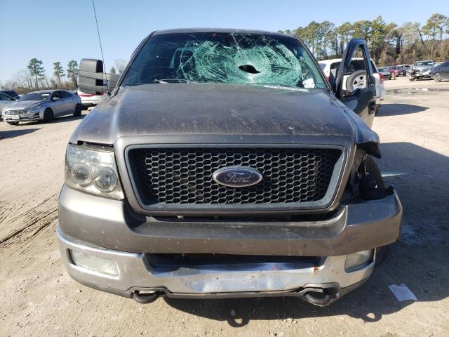 1FTPW14544KA06225 - 2004 FORD F150 SUPERCREW GRAY photo 5