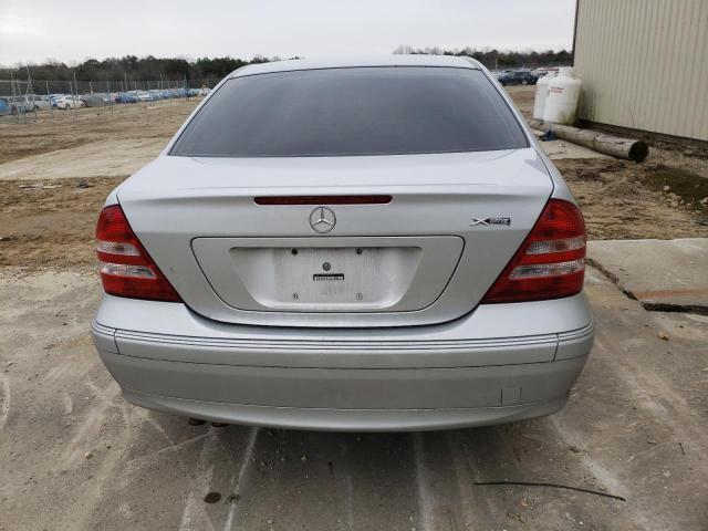 WDBRF92H27F905276 - 2007 MERCEDES-BENZ C 280 4MATIC SILVER photo 6