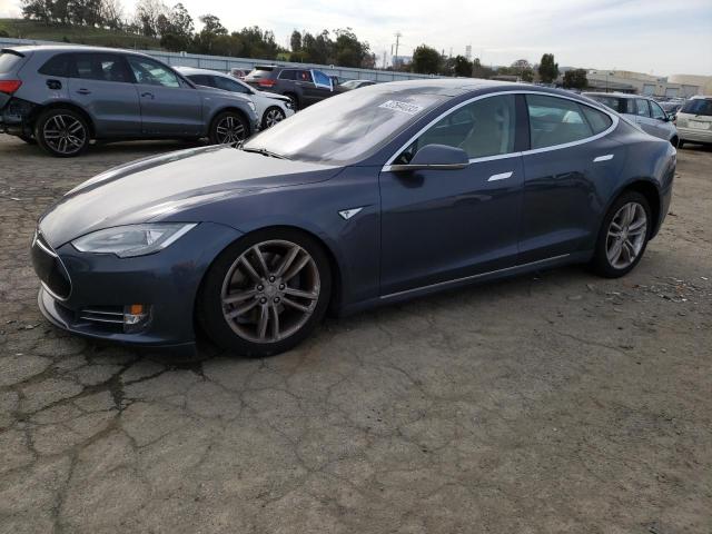 5YJSA1H17EFP57544 - 2014 TESLA MODEL S Մոխրագույն լուսանկար 1