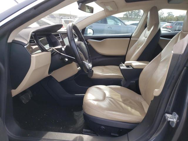 5YJSA1H17EFP57544 - 2014 TESLA MODEL S Մոխրագույն լուսանկար 7