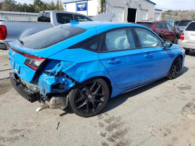 19XFL2H8XNE023078 - 2022 HONDA CIVIC SPORT BLUE photo 3