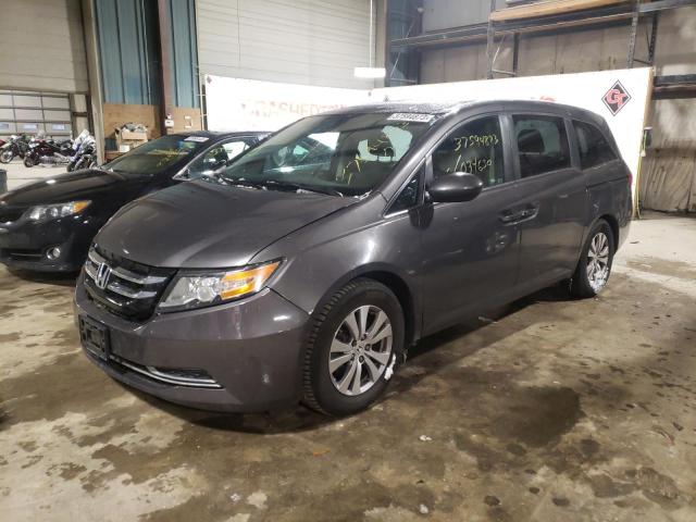 5FNRL5H65GB088317 - 2016 HONDA ODYSSEY EXL GRAY photo 1