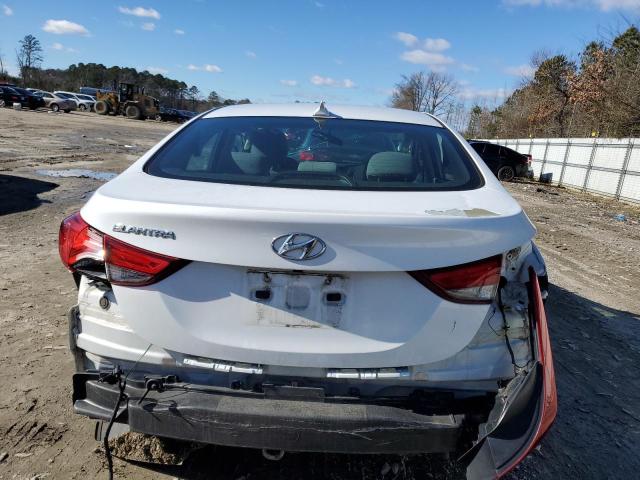 5NPDH4AE9GH667755 - 2016 HYUNDAI ELANTRA SE WHITE photo 6