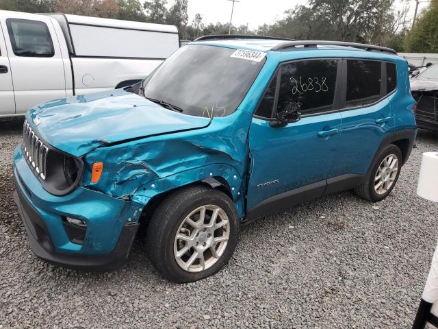 ZACNJCBB7MPN28344 - 2021 JEEP RENEGADE LATITUDE TURQUOISE photo 1