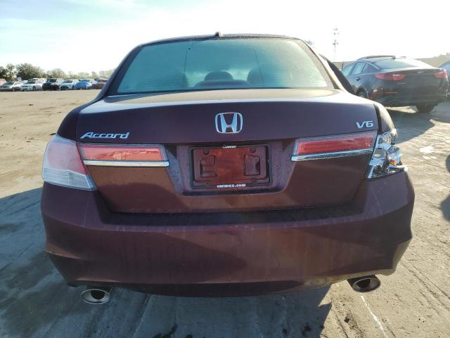 1HGCP3F86CA021295 - 2012 HONDA ACCORD EXL BURGUNDY photo 6