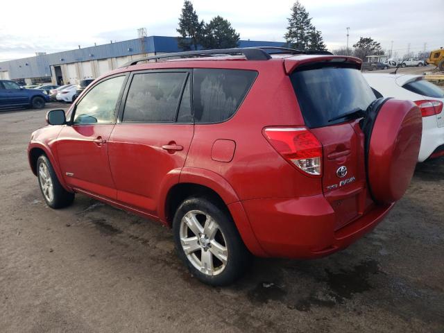 JTMBK32V676015560 - 2007 TOYOTA RAV4 SPORT RED photo 2