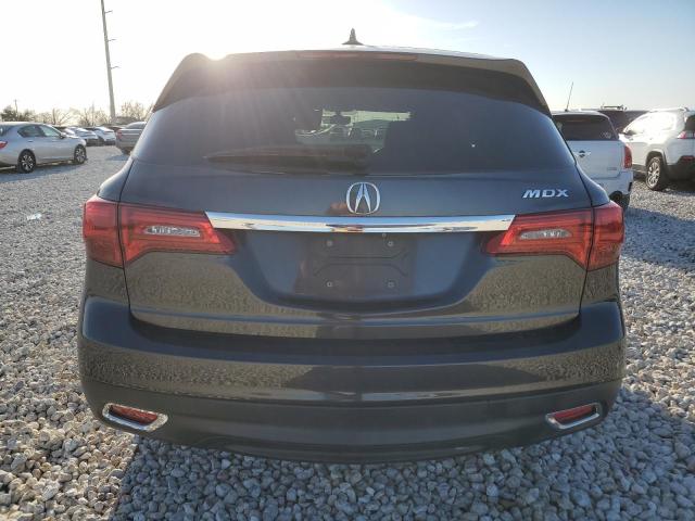 5FRYD3H23GB005668 - 2016 ACURA MDX CHARCOAL photo 6