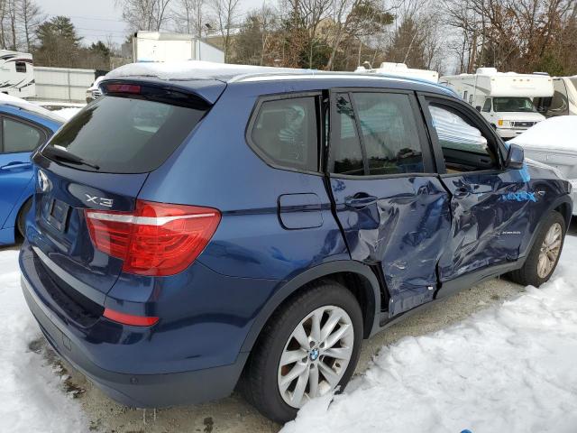 5UXWX9C5XF0D52191 - 2015 BMW X3 XDRIVE28I BLUE photo 3