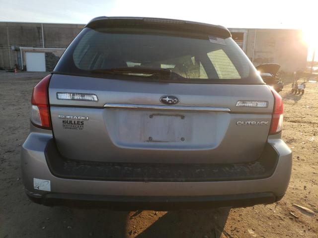 4S4BP62C287303102 - 2008 SUBARU OUTBACK 2.5I LIMITED GRAY photo 6