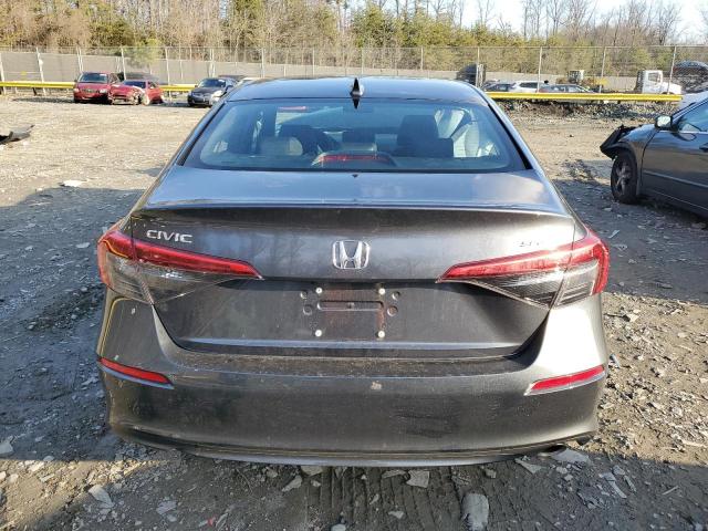 2HGFE2F55RH527231 - 2024 HONDA CIVIC SPORT GRAY photo 6