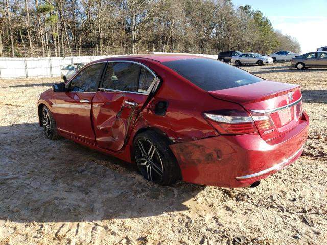 1HGCR2F16HA048625 - 2017 HONDA ACCORD SPORT SPECIAL EDITION RED photo 2