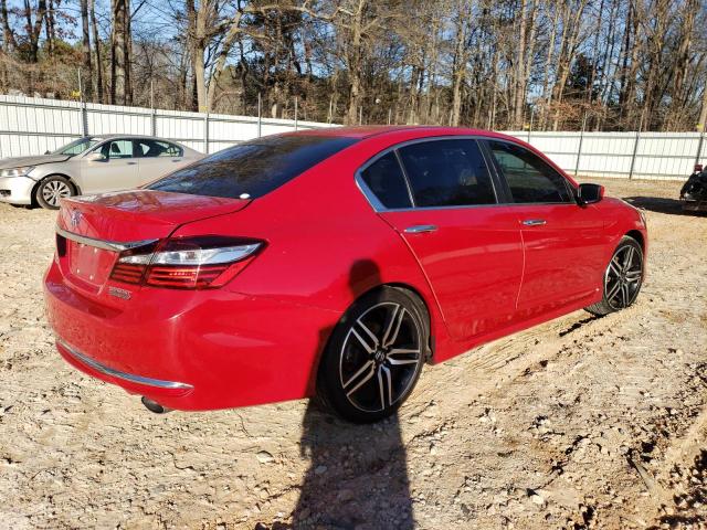 1HGCR2F16HA048625 - 2017 HONDA ACCORD SPORT SPECIAL EDITION RED photo 3