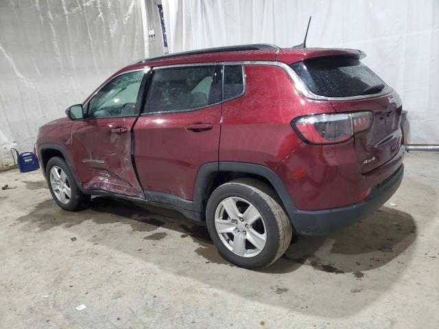 3C4NJDBB5NT114580 - 2022 JEEP COMPASS LATITUDE MAROON photo 2