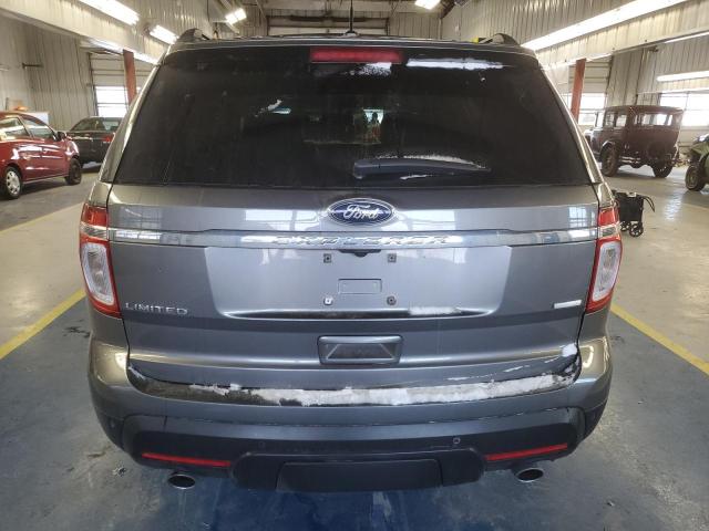 1FM5K8F88DGB32718 - 2013 FORD EXPLORER LIMITED GRAY photo 6