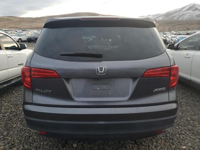 5FNYF6H66HB000384 - 2017 HONDA PILOT EXL GRAY photo 6