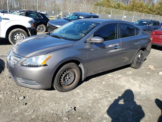 3N1AB7AP6FL694551 - 2015 NISSAN SENTRA S GRAY photo 1