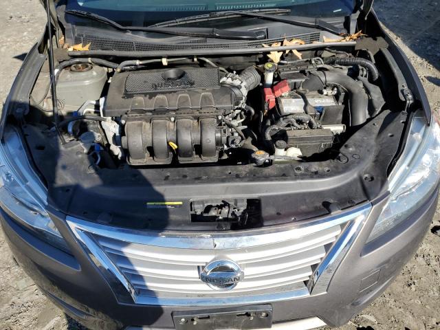 3N1AB7AP6FL694551 - 2015 NISSAN SENTRA S GRAY photo 11