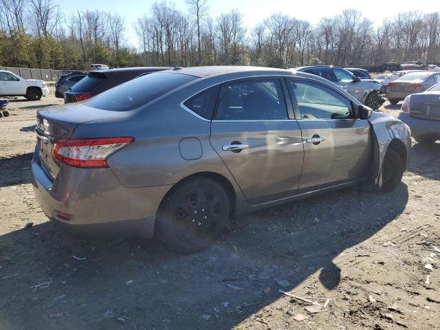 3N1AB7AP6FL694551 - 2015 NISSAN SENTRA S GRAY photo 3