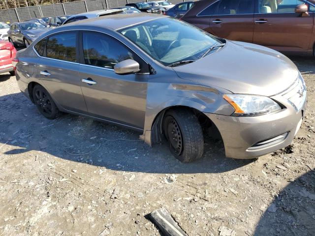 3N1AB7AP6FL694551 - 2015 NISSAN SENTRA S GRAY photo 4