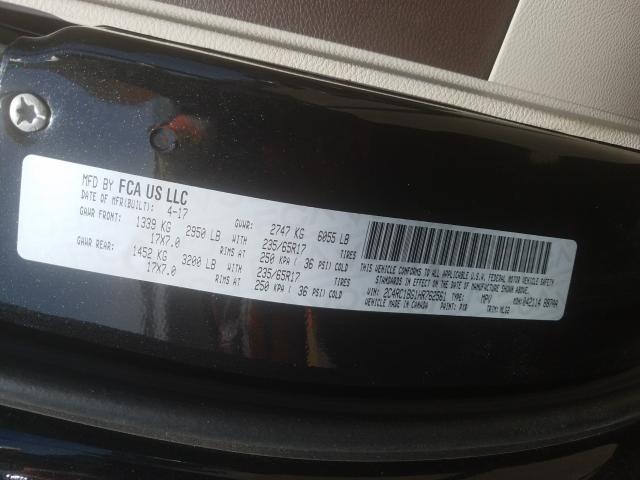 2C4RC1BG1HR762561 - 2017 CHRYSLER PACIFICA TOURING L  ფოტო 10