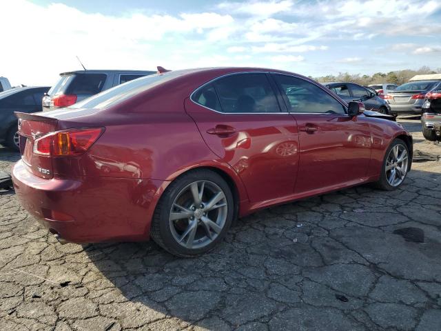 JTHBF5C21A5110351 - 2010 LEXUS IS 250 RED photo 3