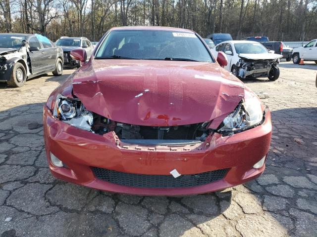 JTHBF5C21A5110351 - 2010 LEXUS IS 250 RED photo 5