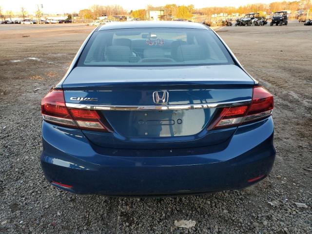 19XFB2F59EE002976 - 2014 HONDA CIVIC LX BLUE photo 6