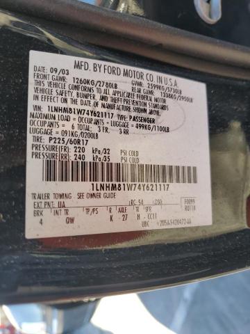 1LNHM81W74Y621117 - 2004 LINCOLN TOWN CAR EXECUTIVE BLACK photo 12