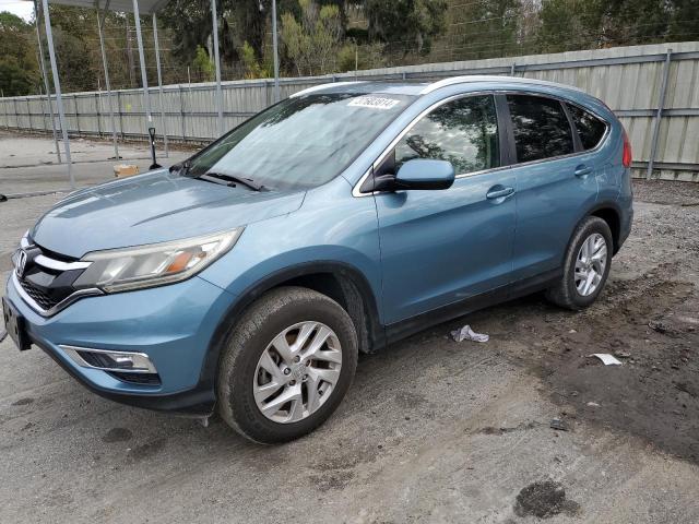 2HKRM3H70FH535453 - 2015 HONDA CR-V EXL BLUE photo 1