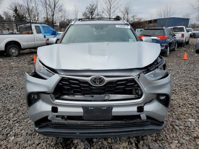 5TDGZRBHXLS052796 - 2020 TOYOTA HIGHLANDER XLE SILVER photo 5
