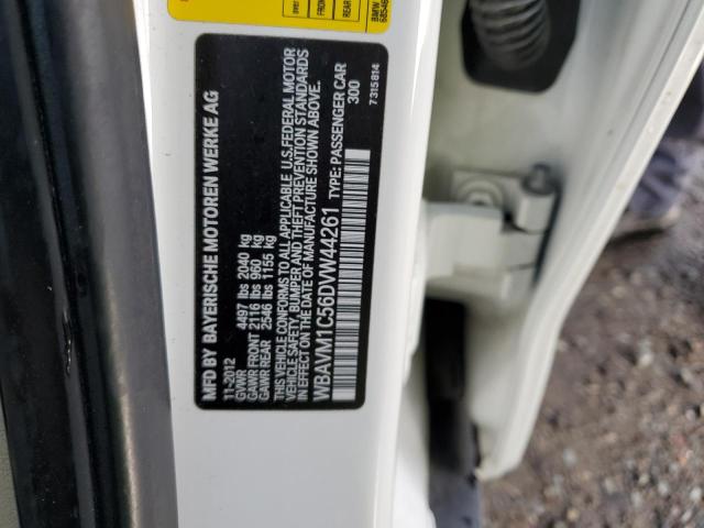 WBAVM1C56DVW44261 - 2013 BMW X1 SDRIVE28I WHITE photo 12