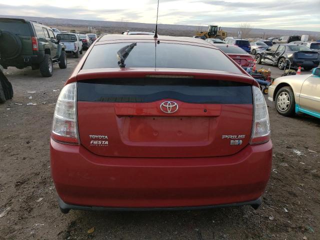 JTDKB20U967080643 - 2006 TOYOTA PRIUS RED photo 6