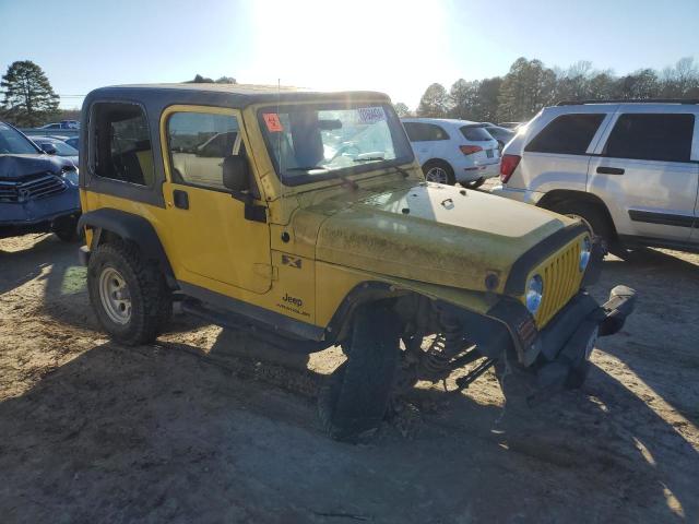 1J4FA39S74P733814 - 2004 JEEP WRANGLER X YELLOW photo 4