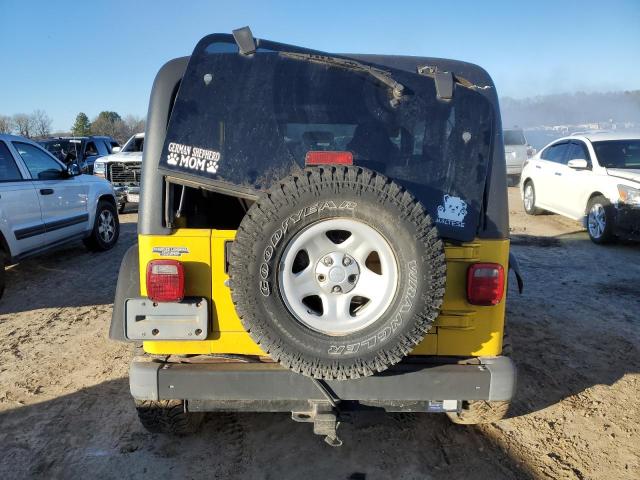 1J4FA39S74P733814 - 2004 JEEP WRANGLER X YELLOW photo 6