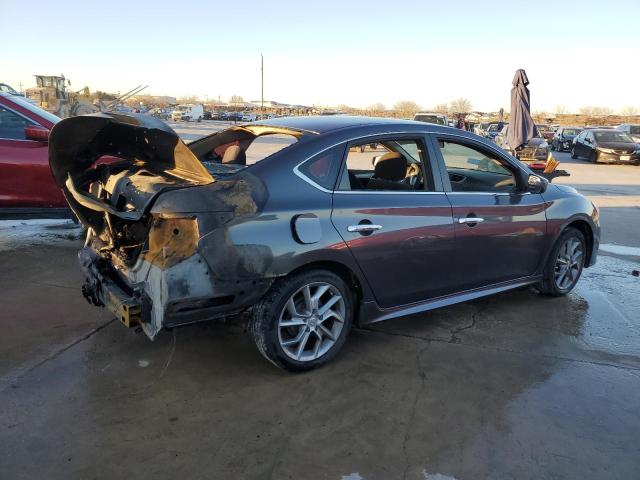 3N1AB7AP2DL747372 - 2013 NISSAN SENTRA S GRAY photo 3