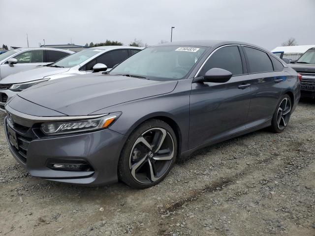 1HGCV1F38JA201647 - 2018 HONDA ACCORD SPORT GRAY photo 1