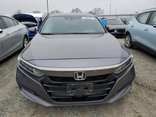 1HGCV1F38JA201647 - 2018 HONDA ACCORD SPORT GRAY photo 5