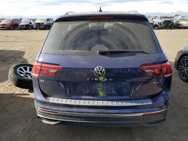 3VV2B7AXXNM129246 - 2022 VOLKSWAGEN TIGUAN SE BLUE photo 6