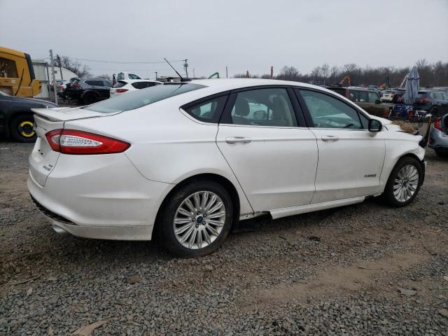 3FA6P0LU9FR156752 - 2015 FORD FUSION SE HYBRID WHITE photo 3