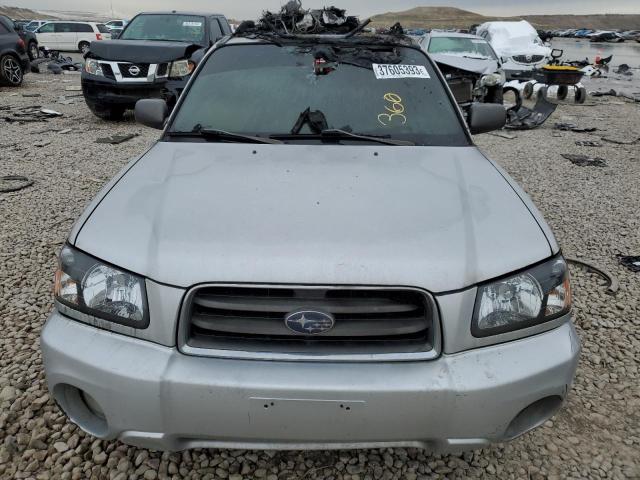 JF1SG65685G713981 - 2005 SUBARU FORESTER 2.5XS SILVER photo 5