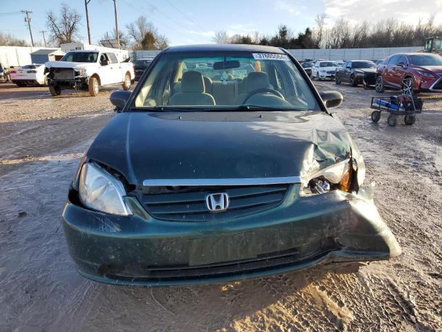 1HGES16122L010697 - 2002 HONDA CIVIC DX GREEN photo 5