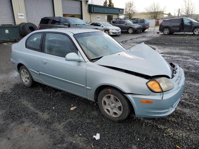 KMHCG35C85U321471 - 2005 HYUNDAI ACCENT GS TURQUOISE photo 4